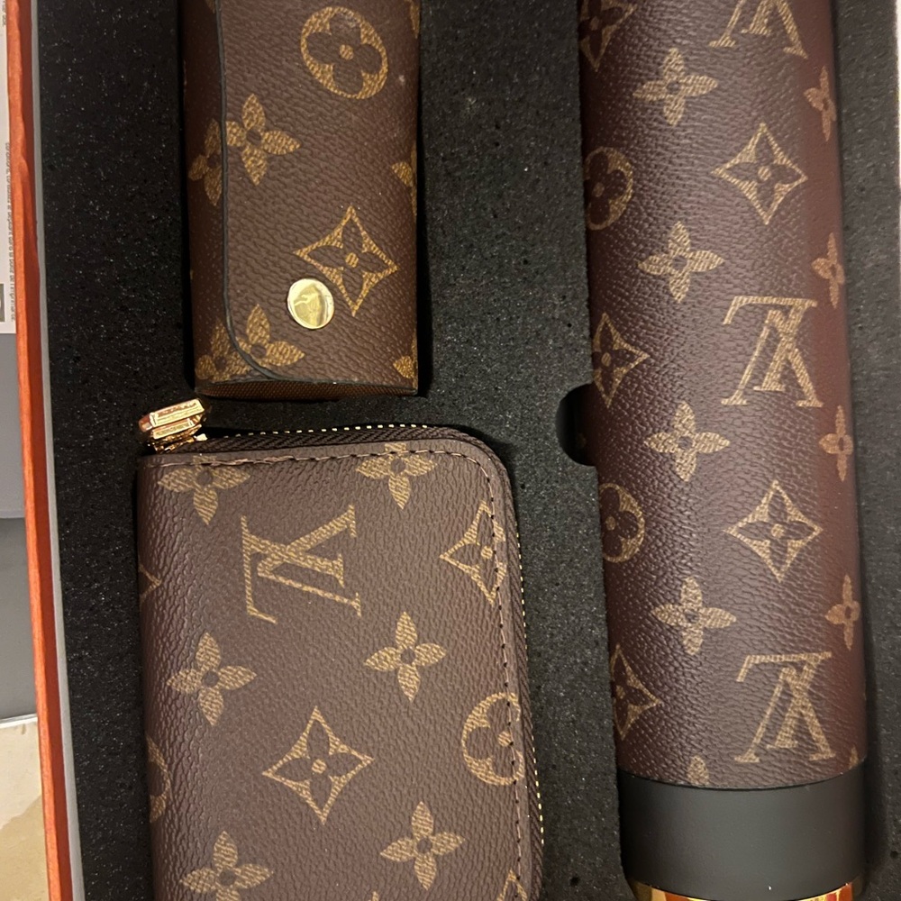 Louis Vuitton Brown Monogram Accessory Set NWT - image 2
